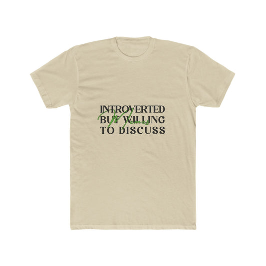 Introverted But Willing to Discuss Memes T-Shirt — Meme Lover Tee