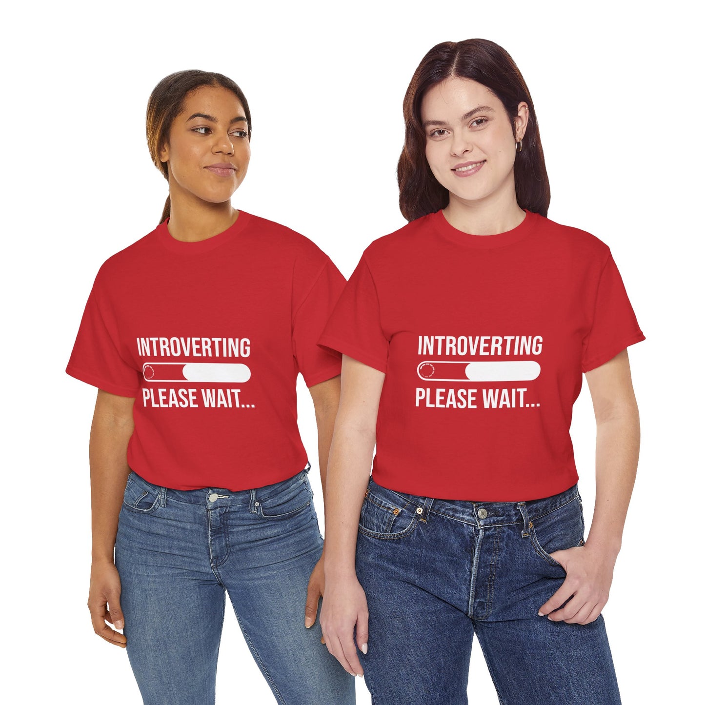 Introverting Please Wait T-Shirt — Funny Introvert Loading Tee
