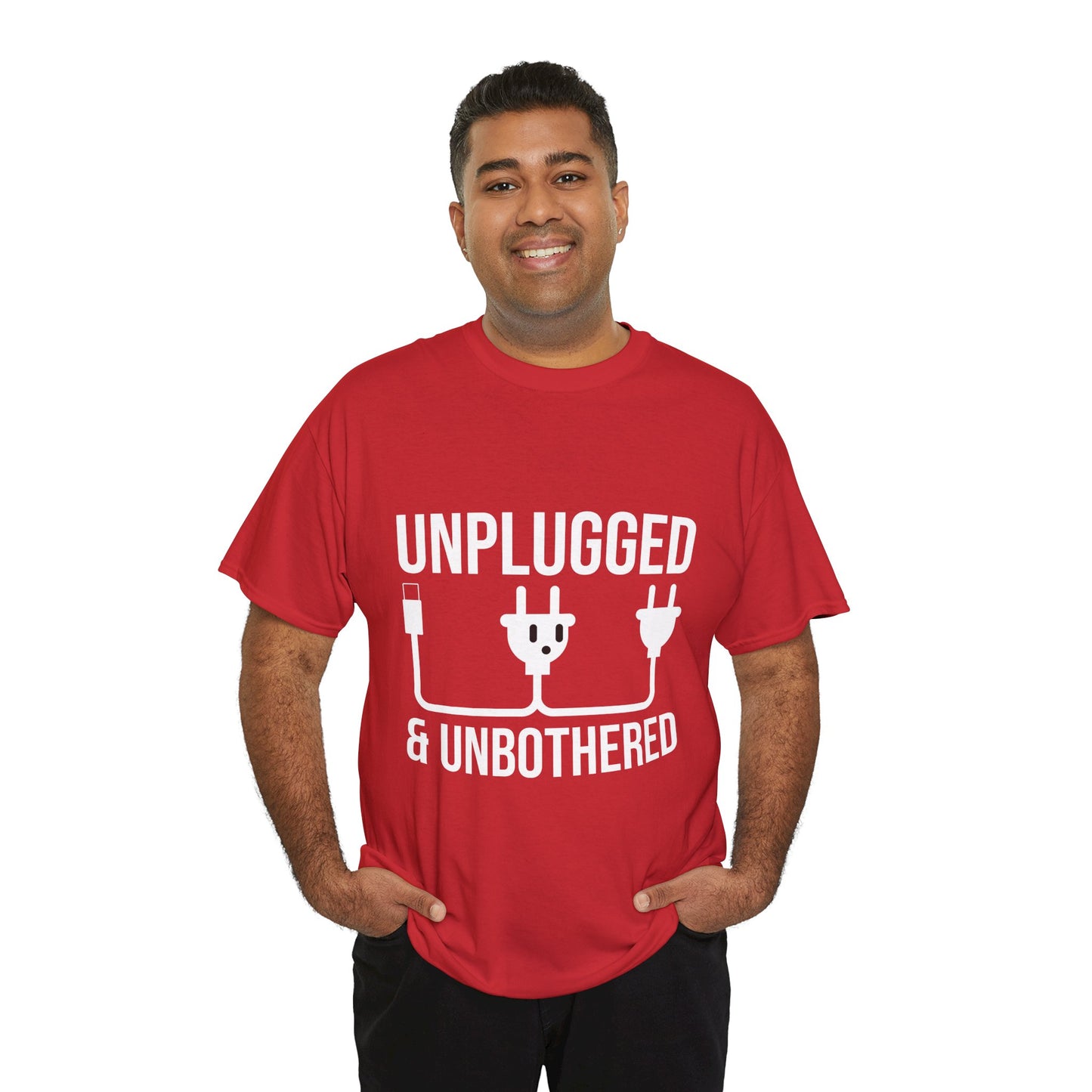 Relax Mode Tee — "Unplugged and Unbothered" Minimalist Calm T-Shirt