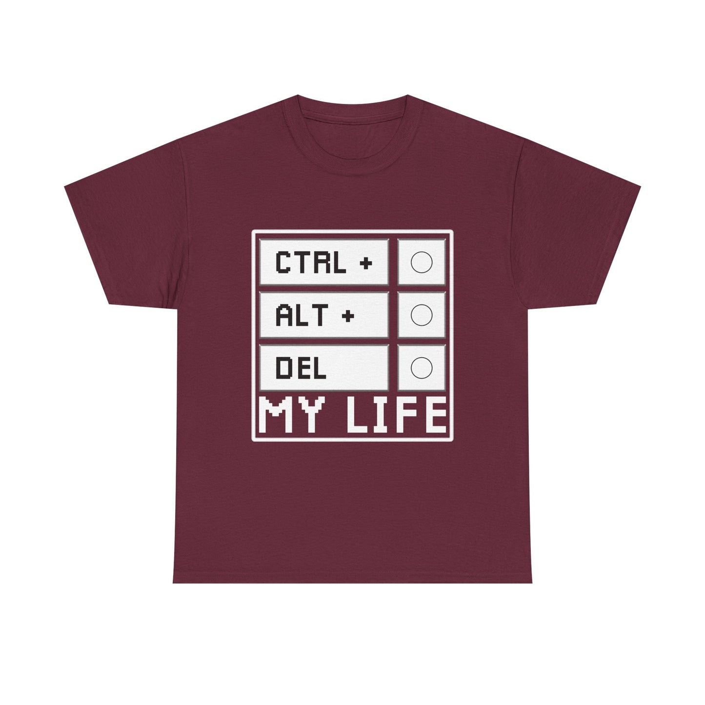 Ctrl Alt Del My Life Programmer T-Shirt