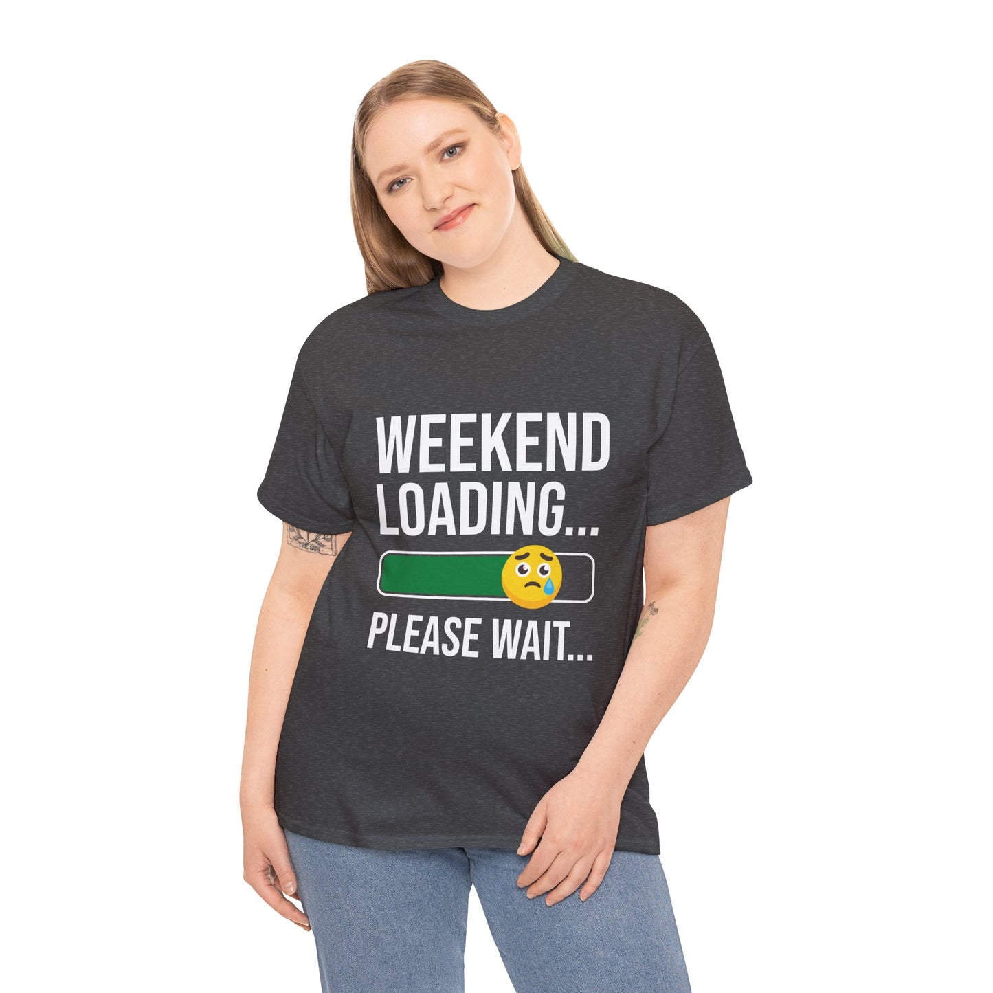 Weekend Loading Please Wait Tee — Funny Lazy Mode T-Shirt