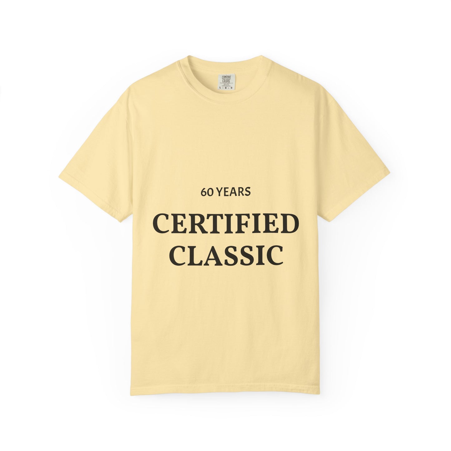 Retro '60 Years Certified' Birthday T-Shirt