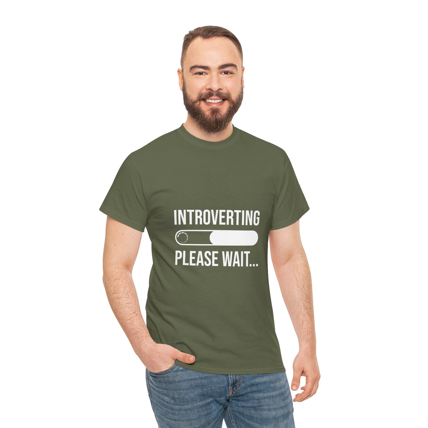 Introverting Please Wait T-Shirt — Funny Introvert Loading Tee