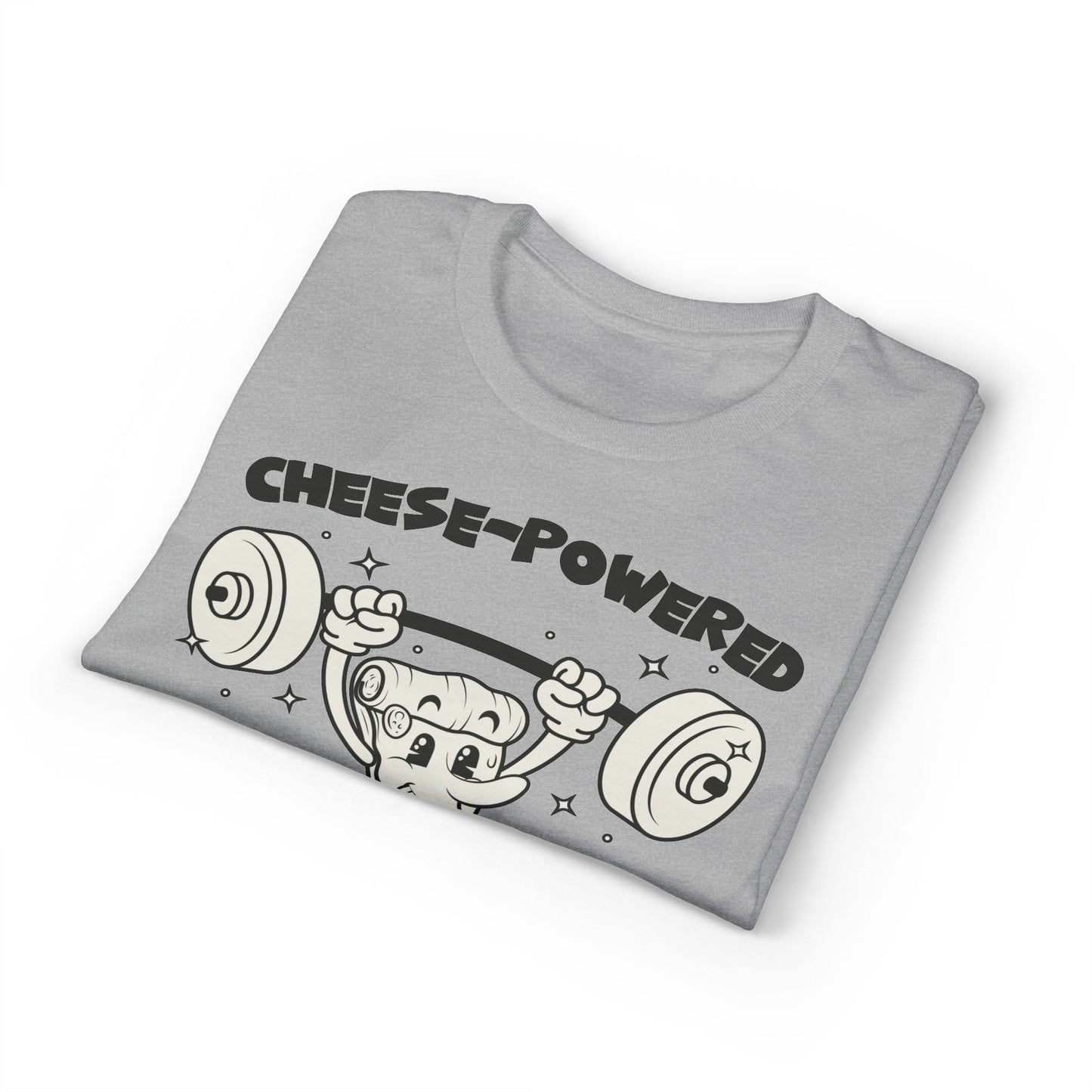 Cheese Powered Beast Mode T-Shirt — Funny Food Lover Gym Tee
