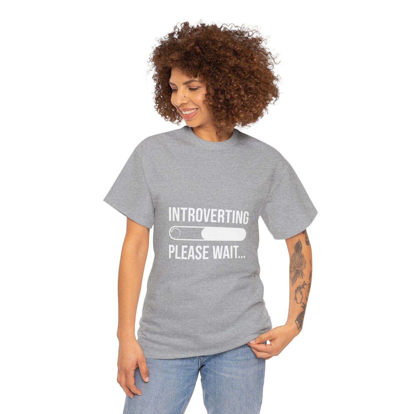 Introverting Please Wait T-Shirt — Funny Introvert Loading Tee