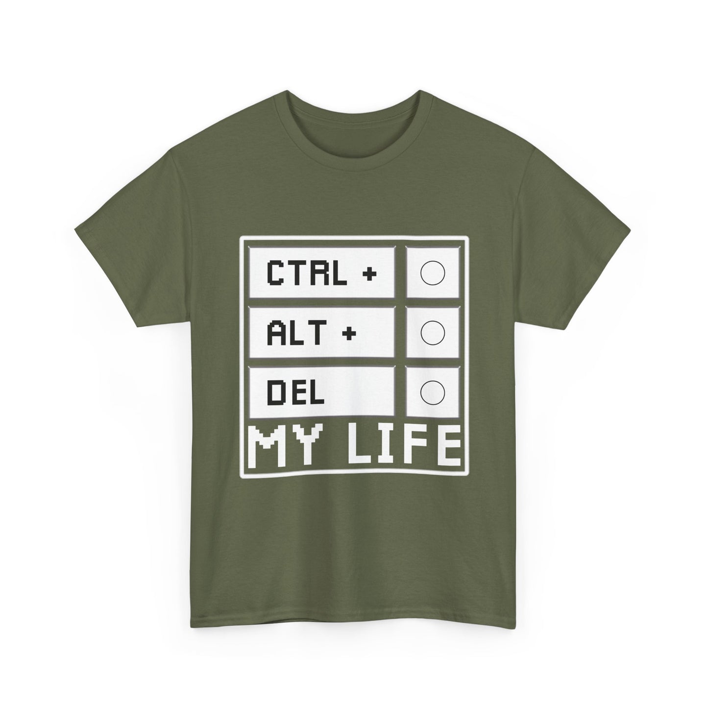 Ctrl Alt Del My Life Programmer T-Shirt