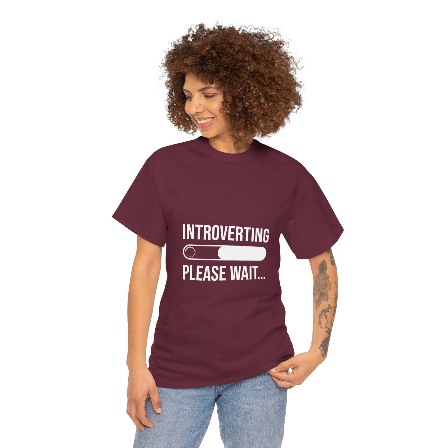 Introverting Please Wait T-Shirt — Funny Introvert Loading Tee