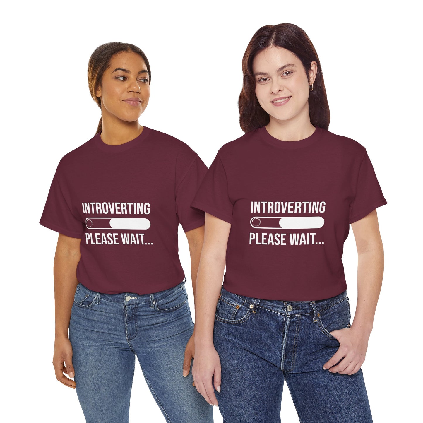 Introverting Please Wait T-Shirt — Funny Introvert Loading Tee