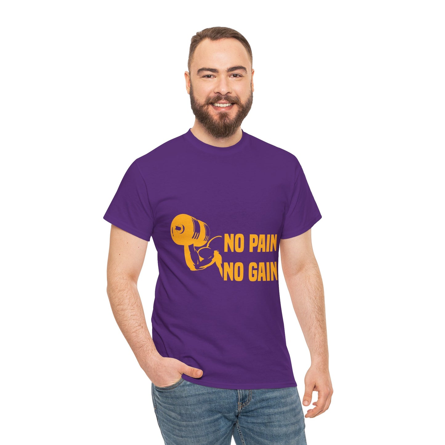 No Pain No Gain Motivational Fitness Tee