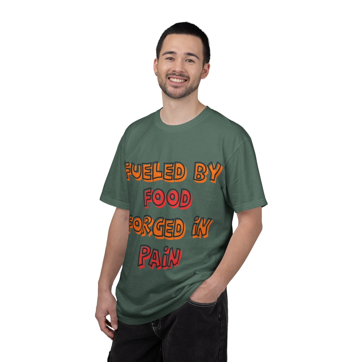 Fueled by Food Forged in Pain Fitness Tee - Motivational Gym T-Shirt