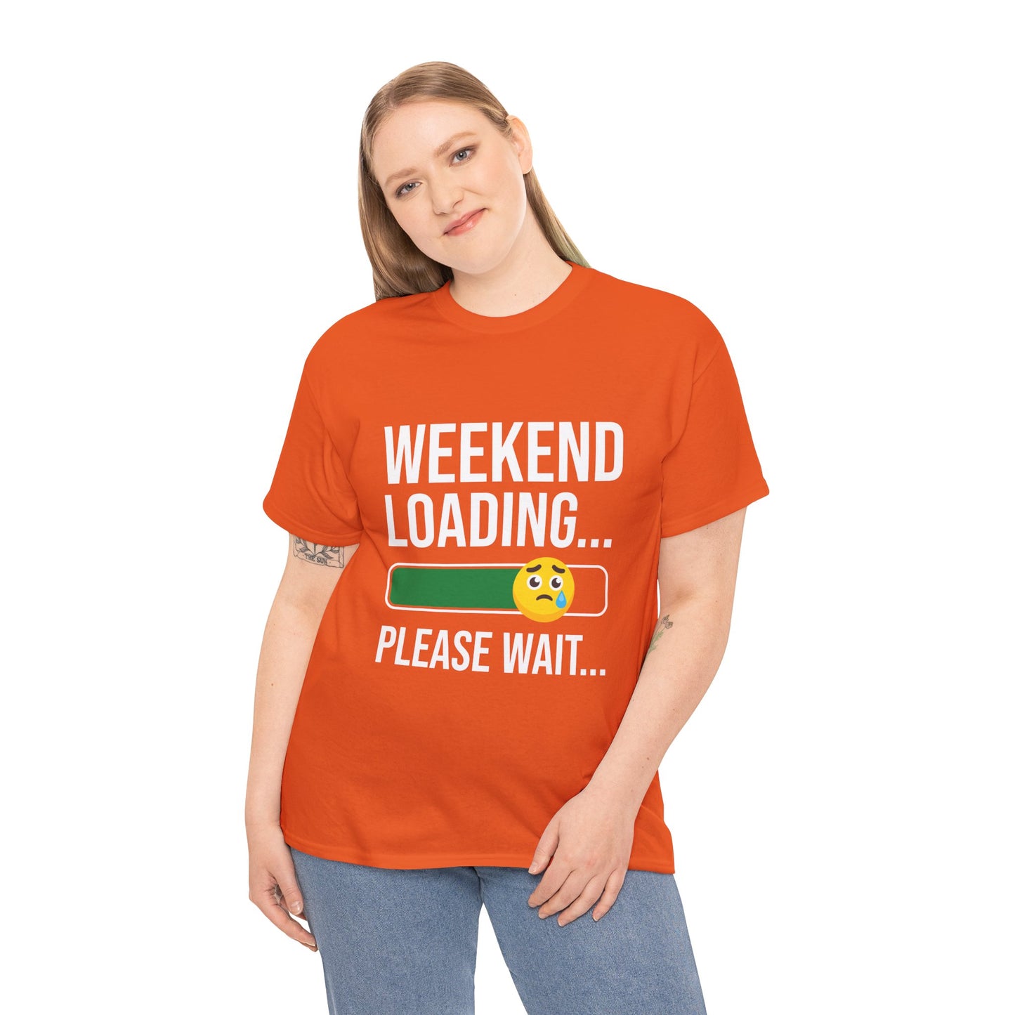 Weekend Loading Please Wait Tee — Funny Lazy Mode T-Shirt