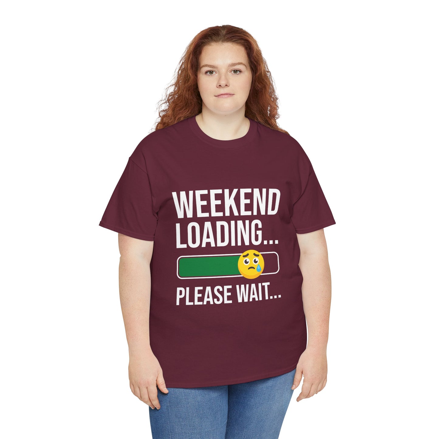 Weekend Loading Please Wait Tee — Funny Lazy Mode T-Shirt