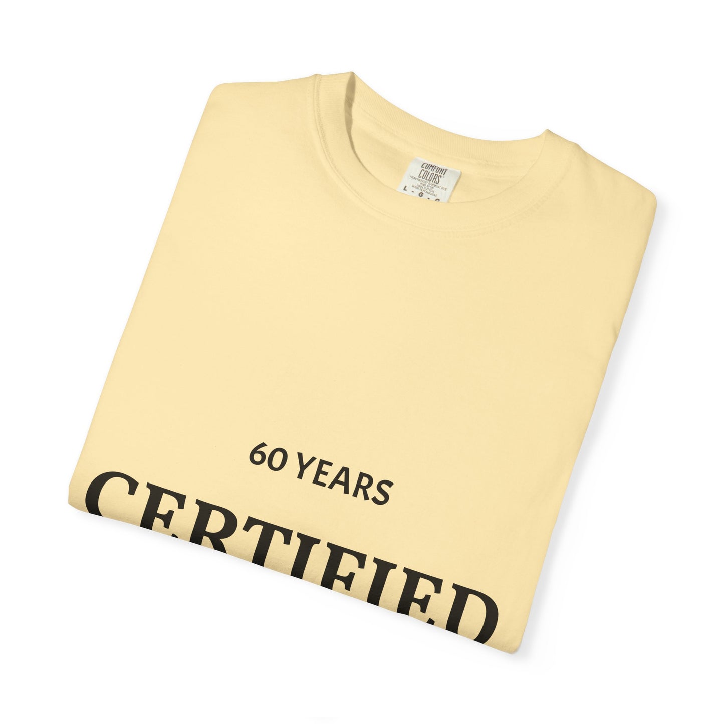 Retro '60 Years Certified' Birthday T-Shirt