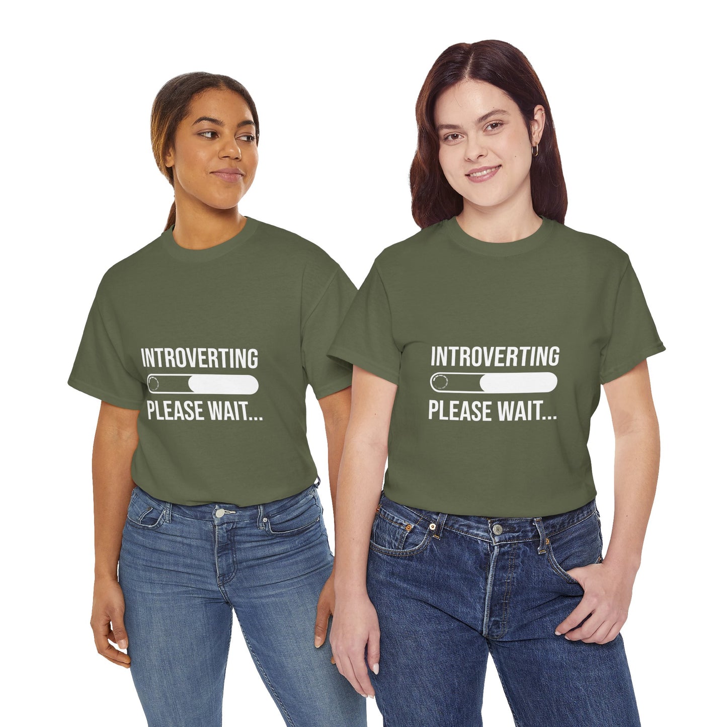 Introverting Please Wait T-Shirt — Funny Introvert Loading Tee