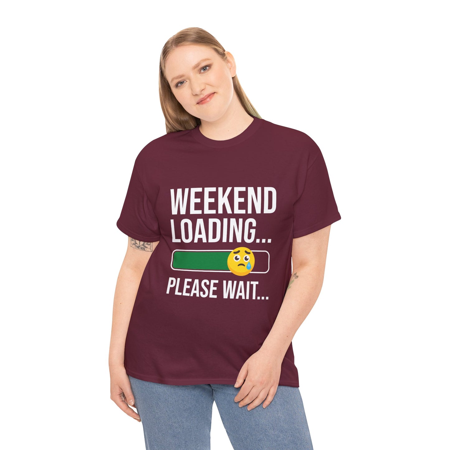 Weekend Loading Please Wait Tee — Funny Lazy Mode T-Shirt