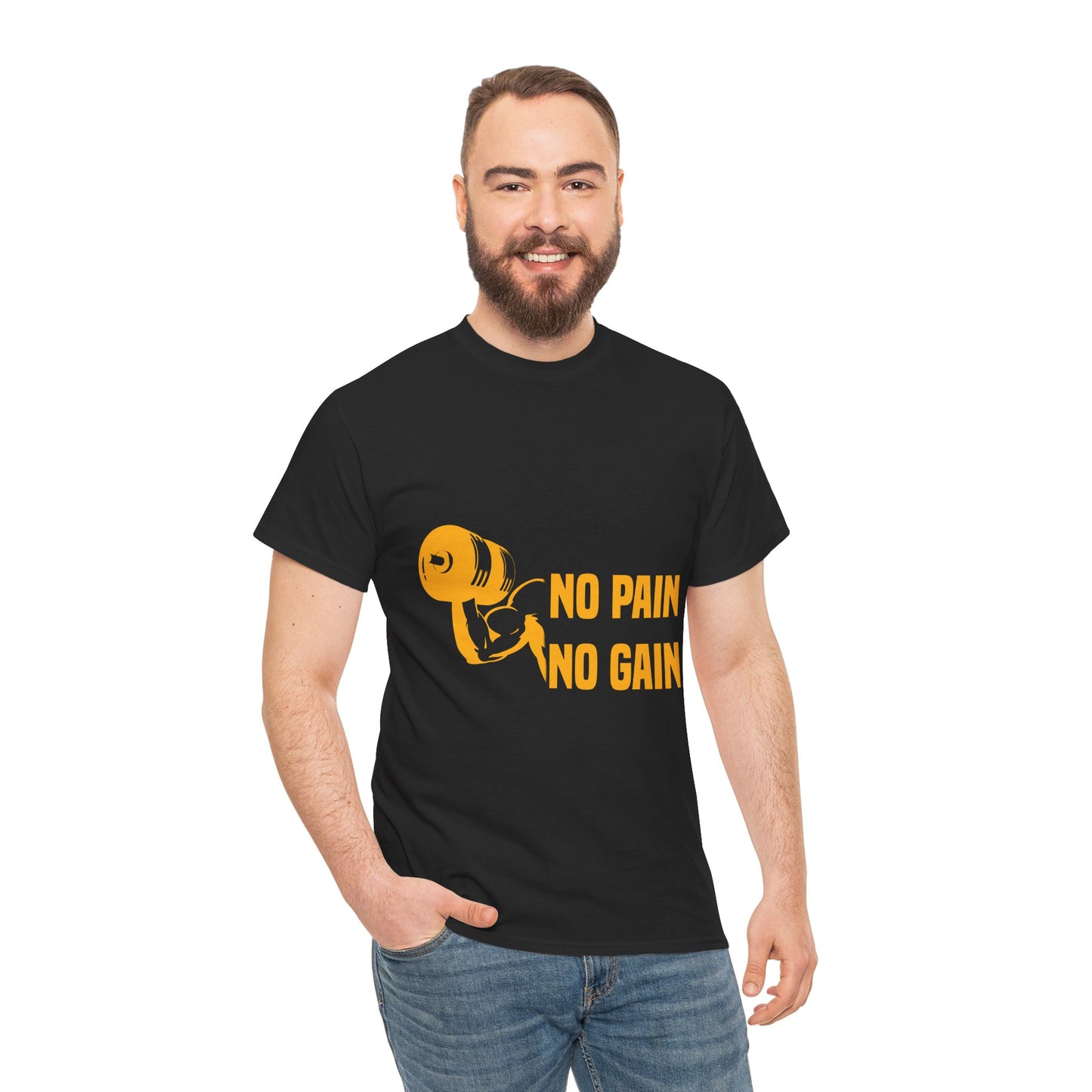 No Pain No Gain Motivational Fitness Tee