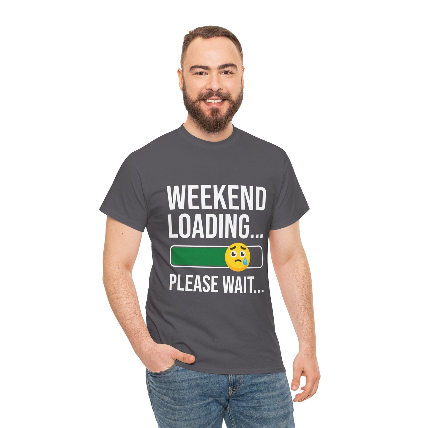 Weekend Loading Please Wait Tee — Funny Lazy Mode T-Shirt