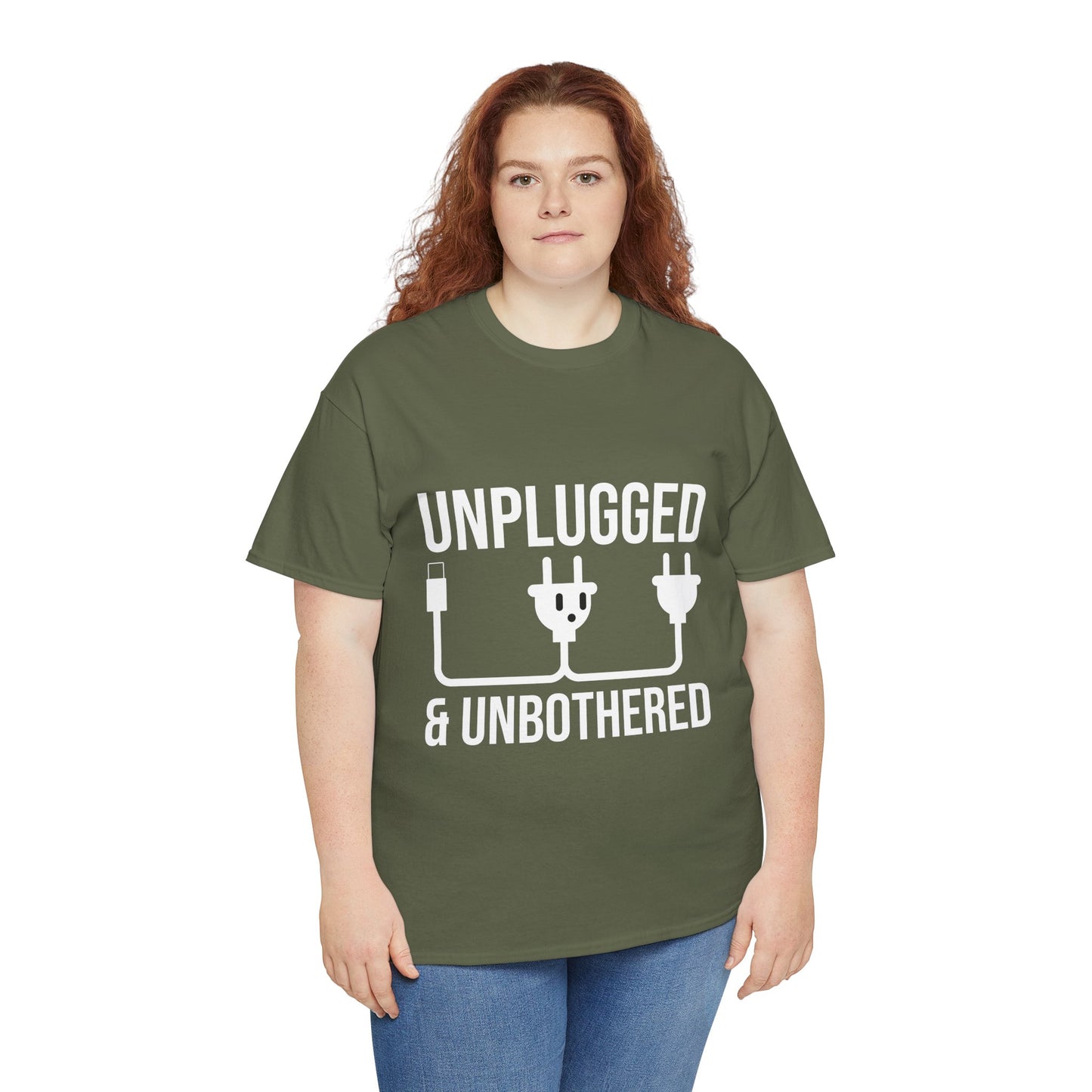 Relax Mode Tee — "Unplugged and Unbothered" Minimalist Calm T-Shirt
