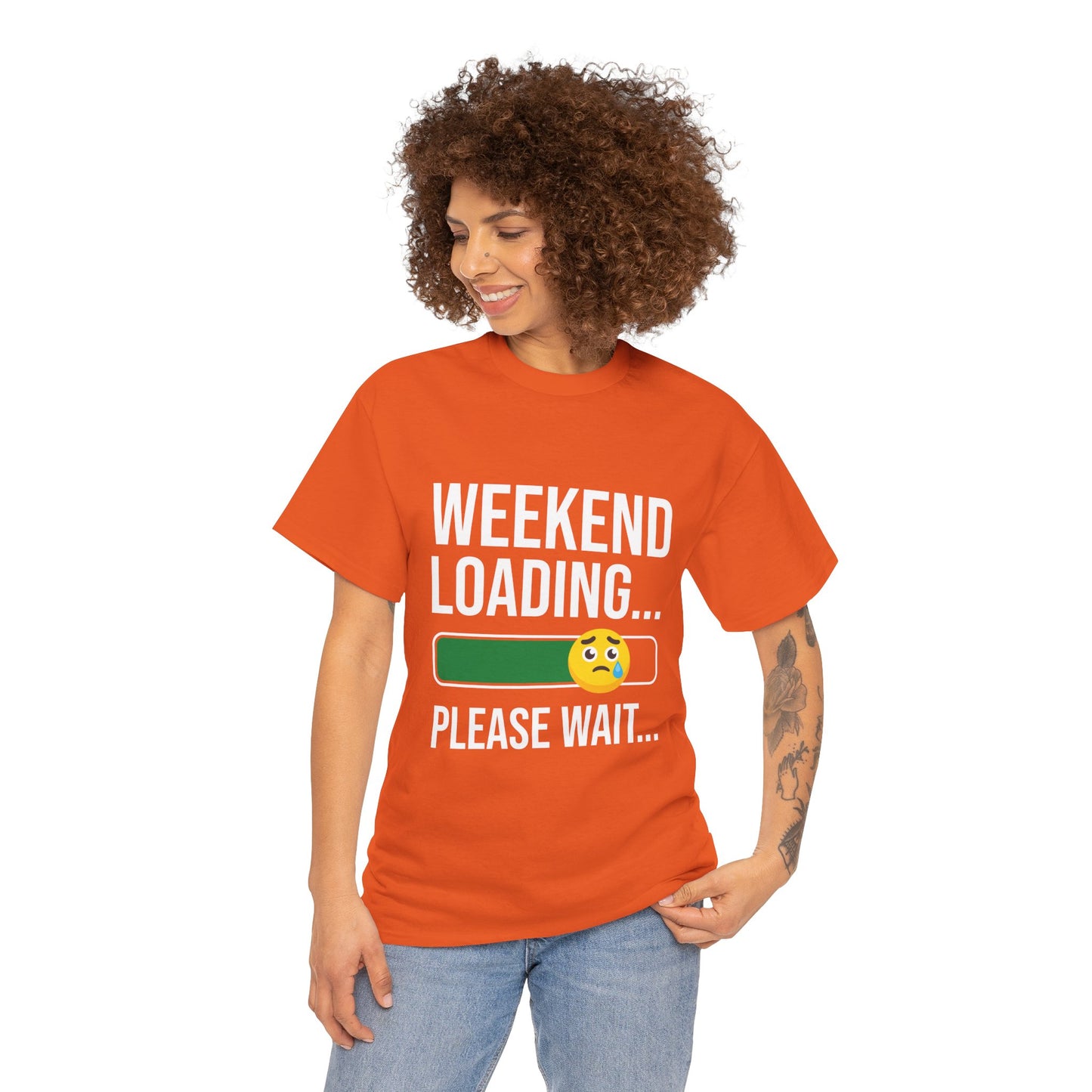 Weekend Loading Please Wait Tee — Funny Lazy Mode T-Shirt