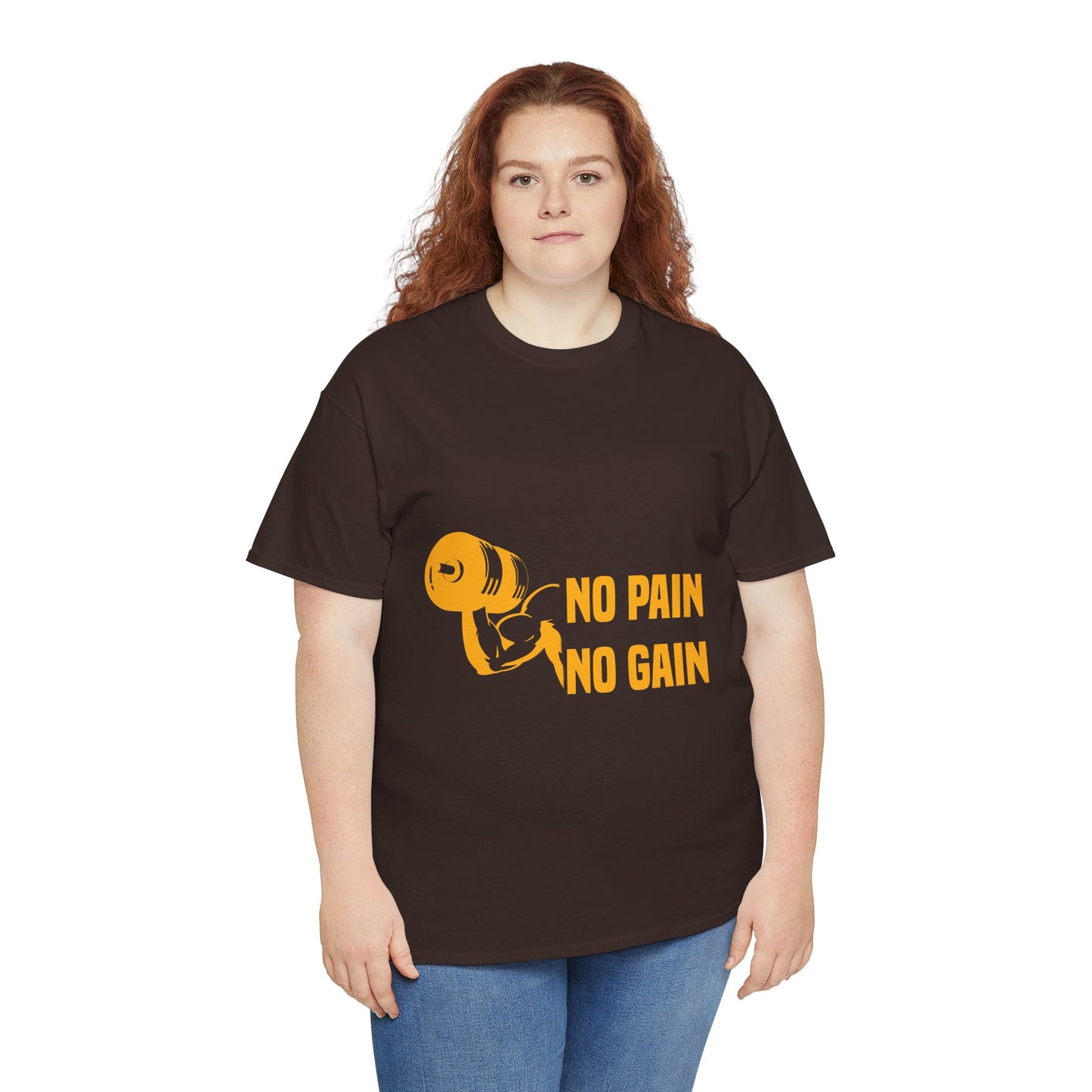 No Pain No Gain Motivational Fitness Tee