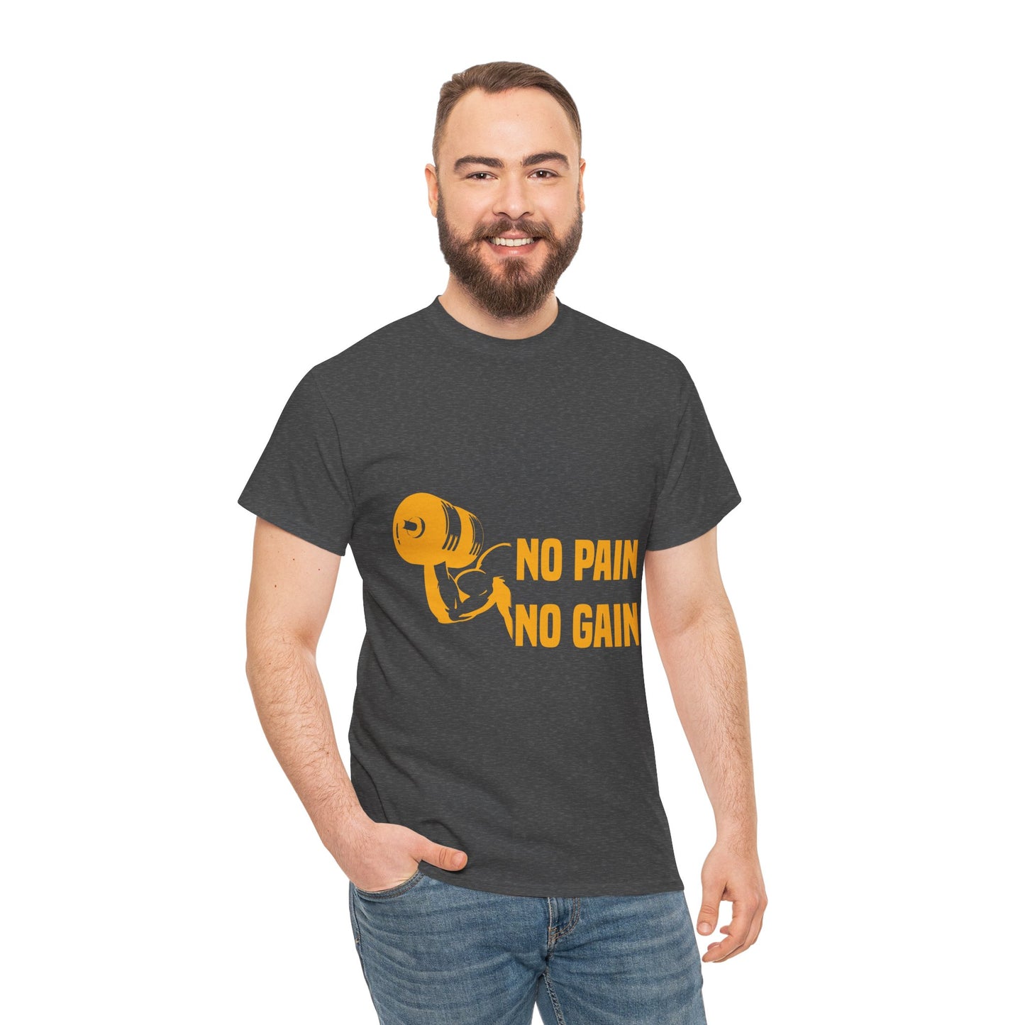 No Pain No Gain Motivational Fitness Tee