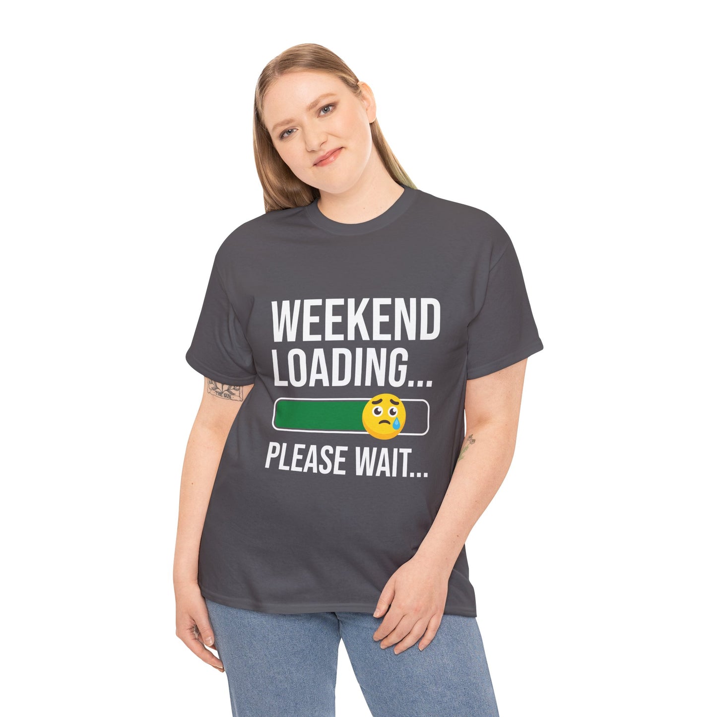 Weekend Loading Please Wait Tee — Funny Lazy Mode T-Shirt