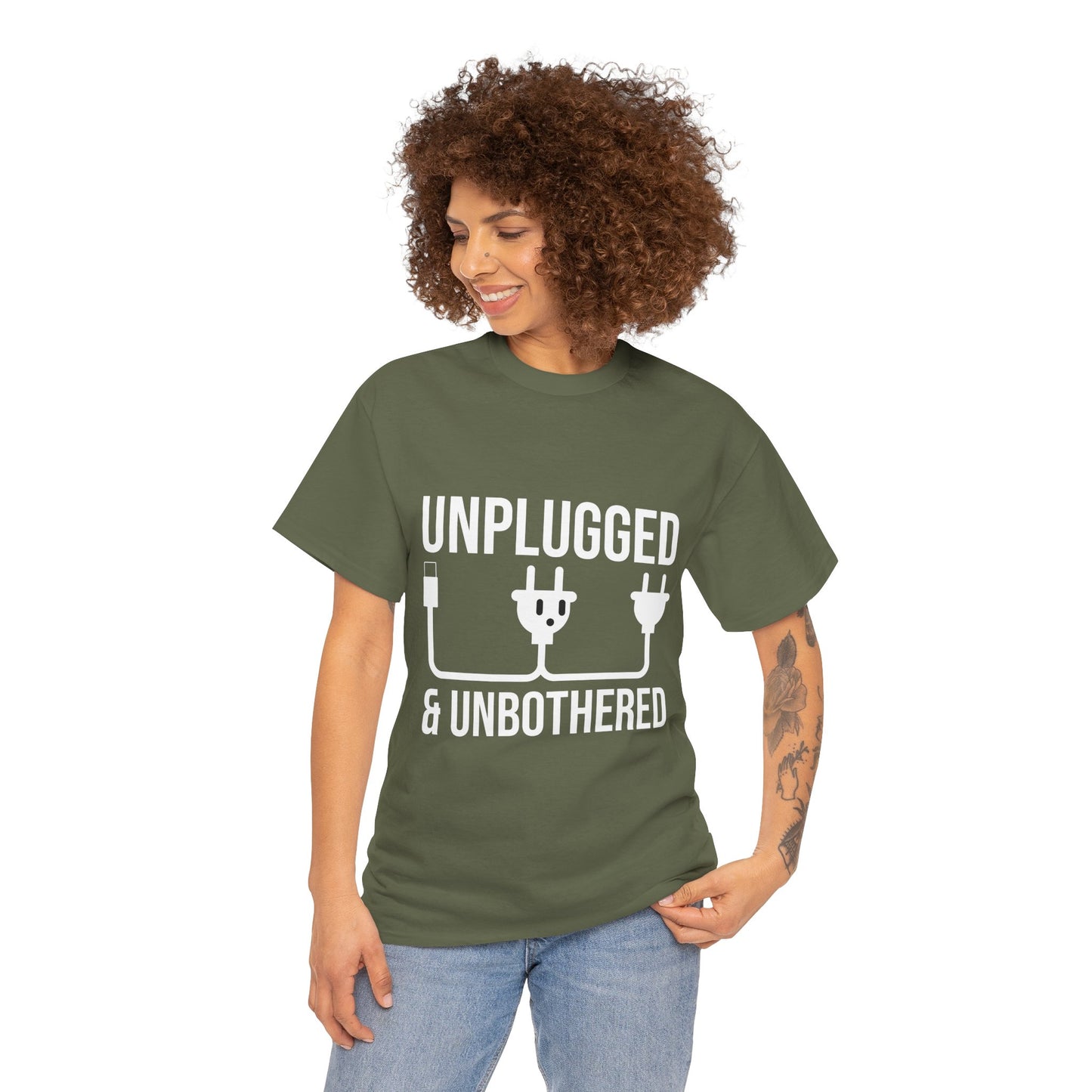 Relax Mode Tee — "Unplugged and Unbothered" Minimalist Calm T-Shirt