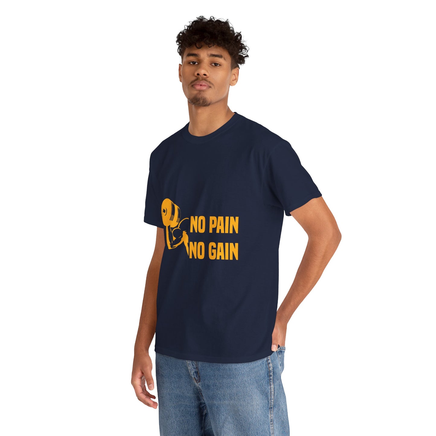 No Pain No Gain Motivational Fitness Tee