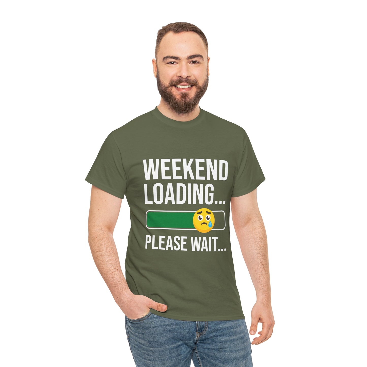 Weekend Loading Please Wait Tee — Funny Lazy Mode T-Shirt