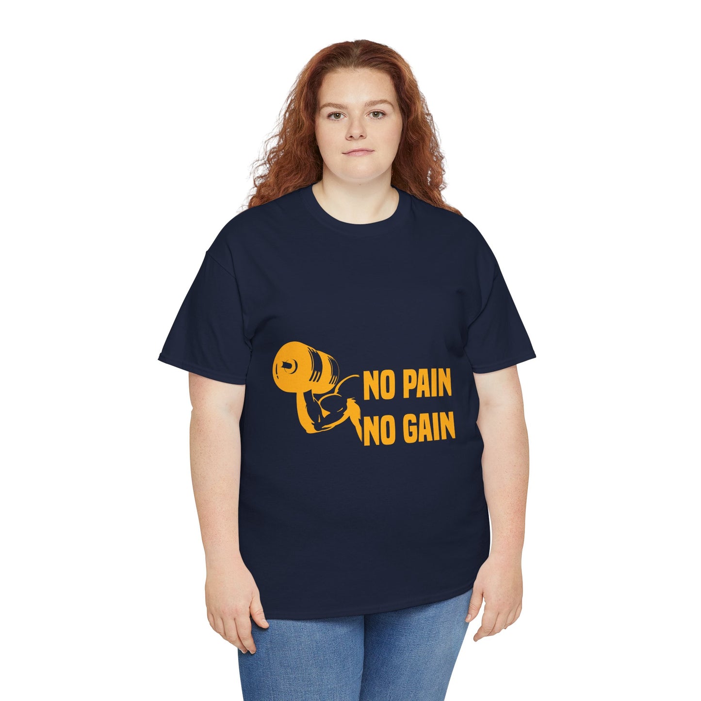 No Pain No Gain Motivational Fitness Tee