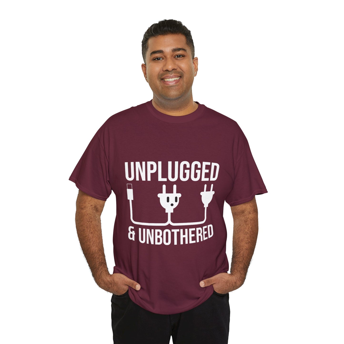 Relax Mode Tee — "Unplugged and Unbothered" Minimalist Calm T-Shirt