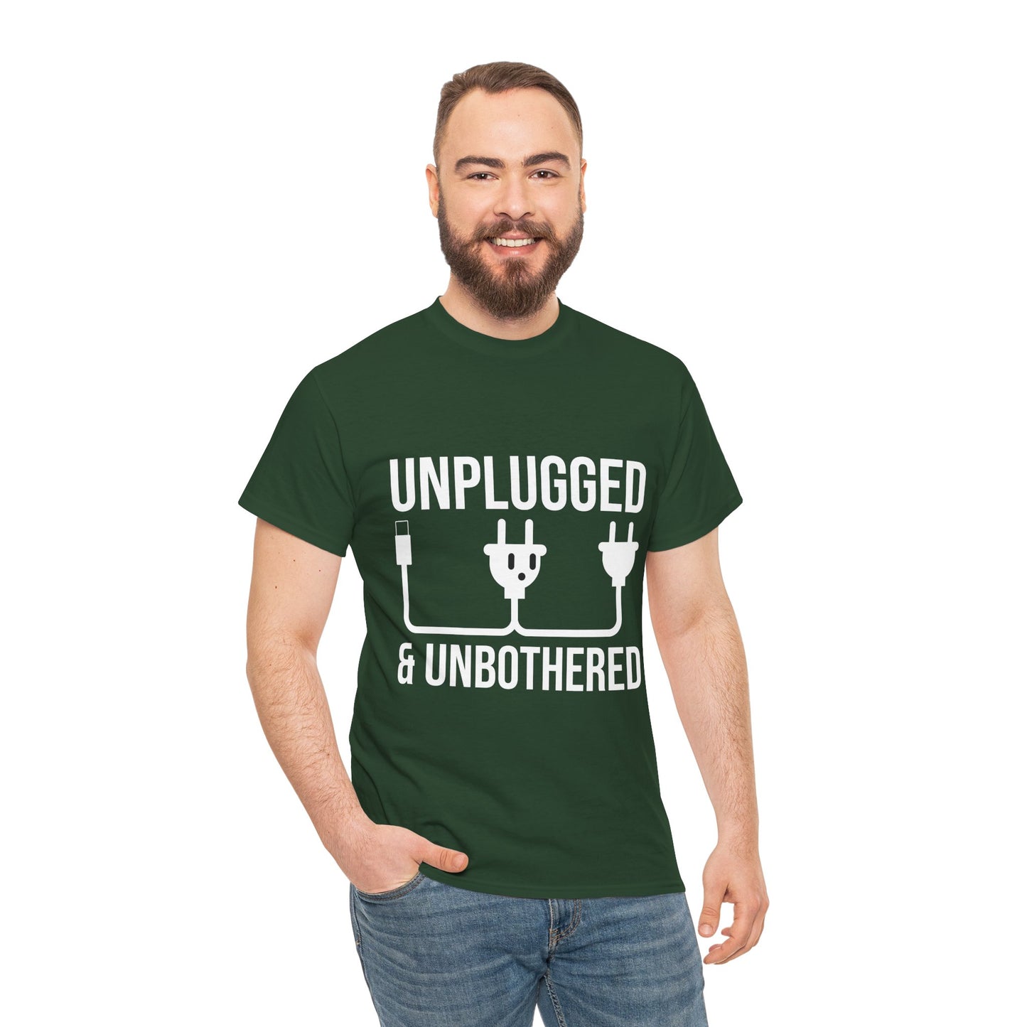 Relax Mode Tee — "Unplugged and Unbothered" Minimalist Calm T-Shirt