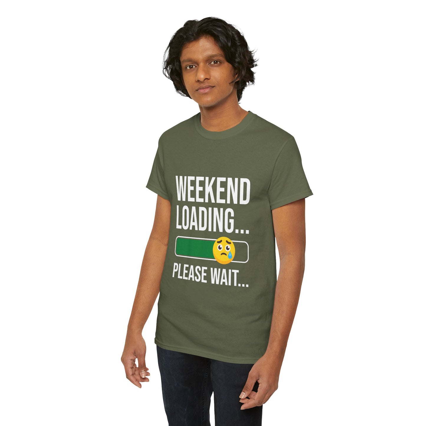 Weekend Loading Please Wait Tee — Funny Lazy Mode T-Shirt