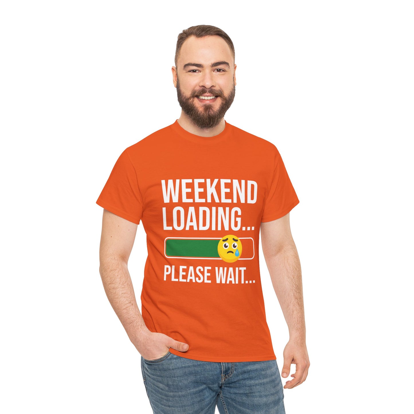 Weekend Loading Please Wait Tee — Funny Lazy Mode T-Shirt