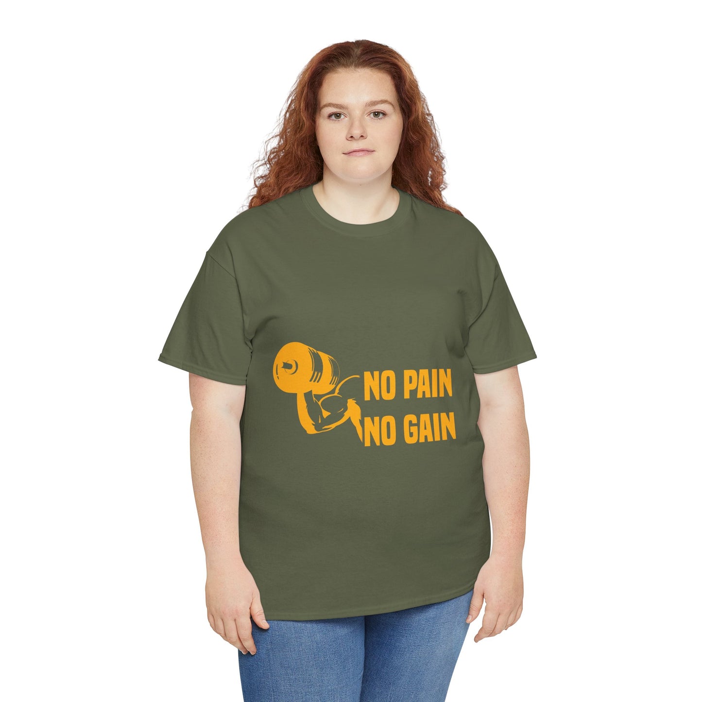 No Pain No Gain Motivational Fitness Tee