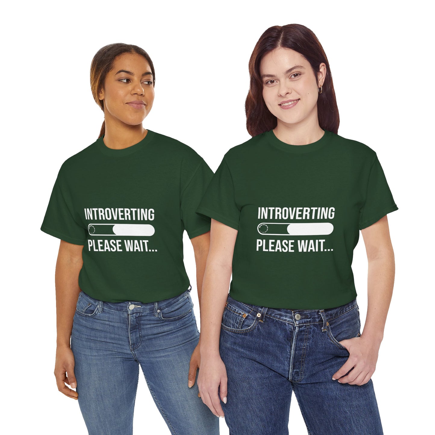 Introverting Please Wait T-Shirt — Funny Introvert Loading Tee