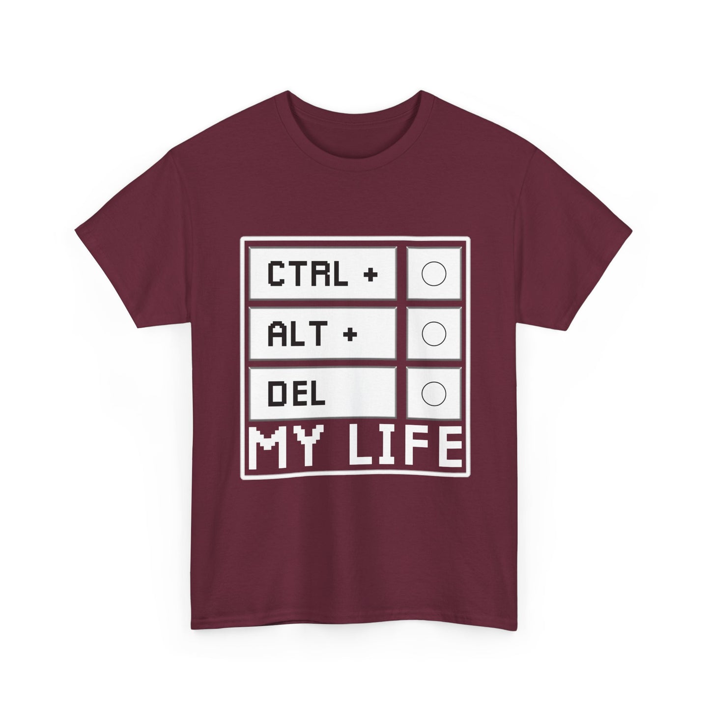 Ctrl Alt Del My Life Programmer T-Shirt