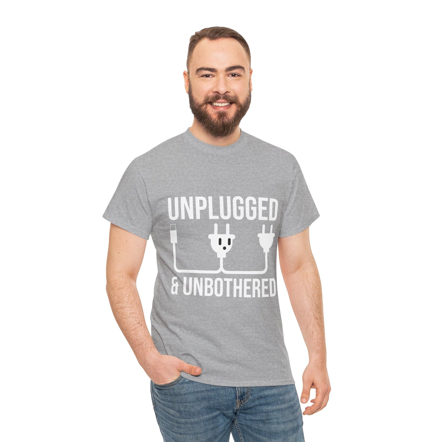 Relax Mode Tee — "Unplugged and Unbothered" Minimalist Calm T-Shirt