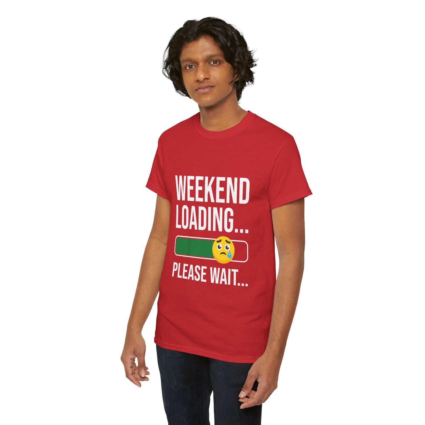 Weekend Loading Please Wait Tee — Funny Lazy Mode T-Shirt