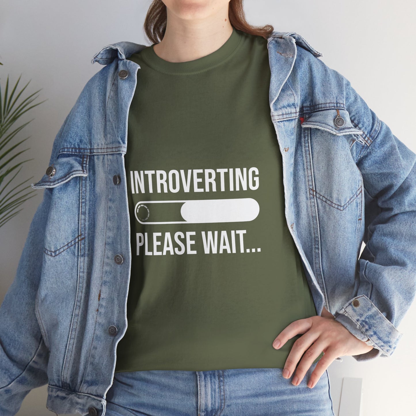 Introverting Please Wait T-Shirt — Funny Introvert Loading Tee