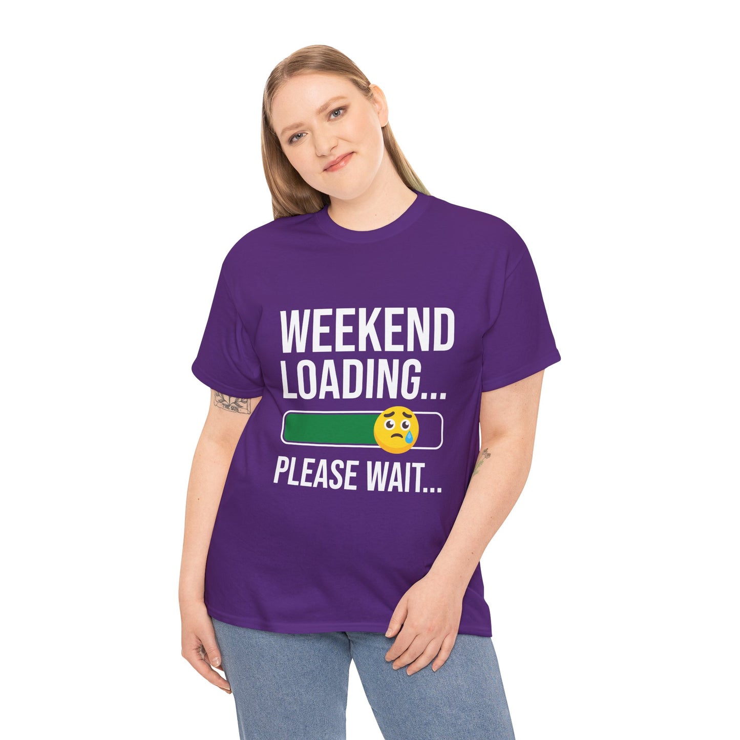 Weekend Loading Please Wait Tee — Funny Lazy Mode T-Shirt