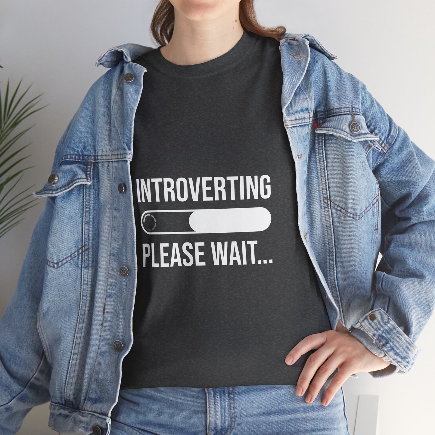 Introverting Please Wait T-Shirt — Funny Introvert Loading Tee
