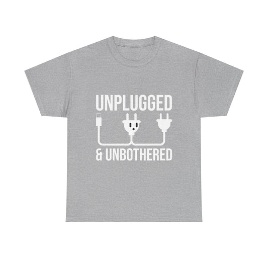 Relax Mode Tee — "Unplugged and Unbothered" Minimalist Calm T-Shirt