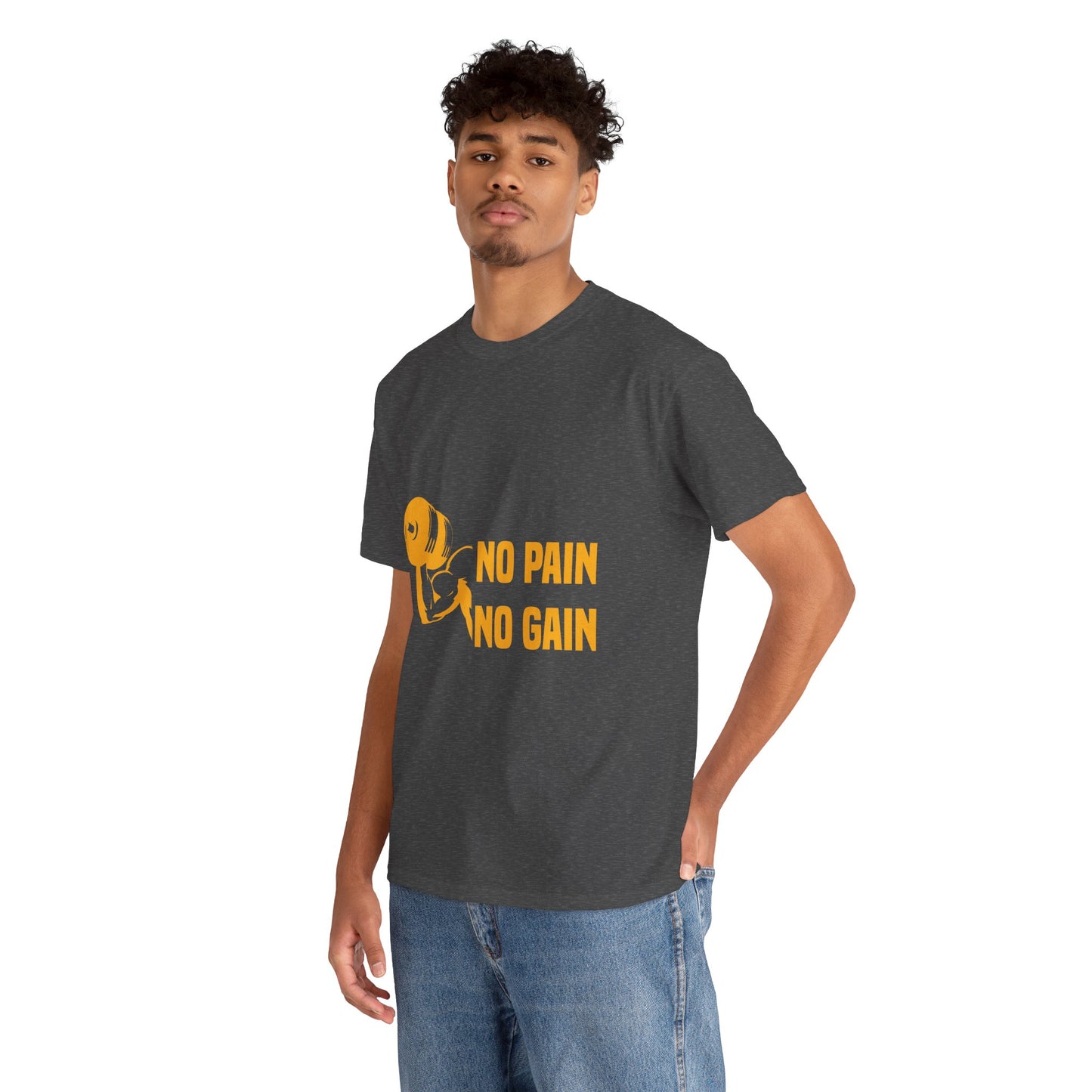 No Pain No Gain Motivational Fitness Tee