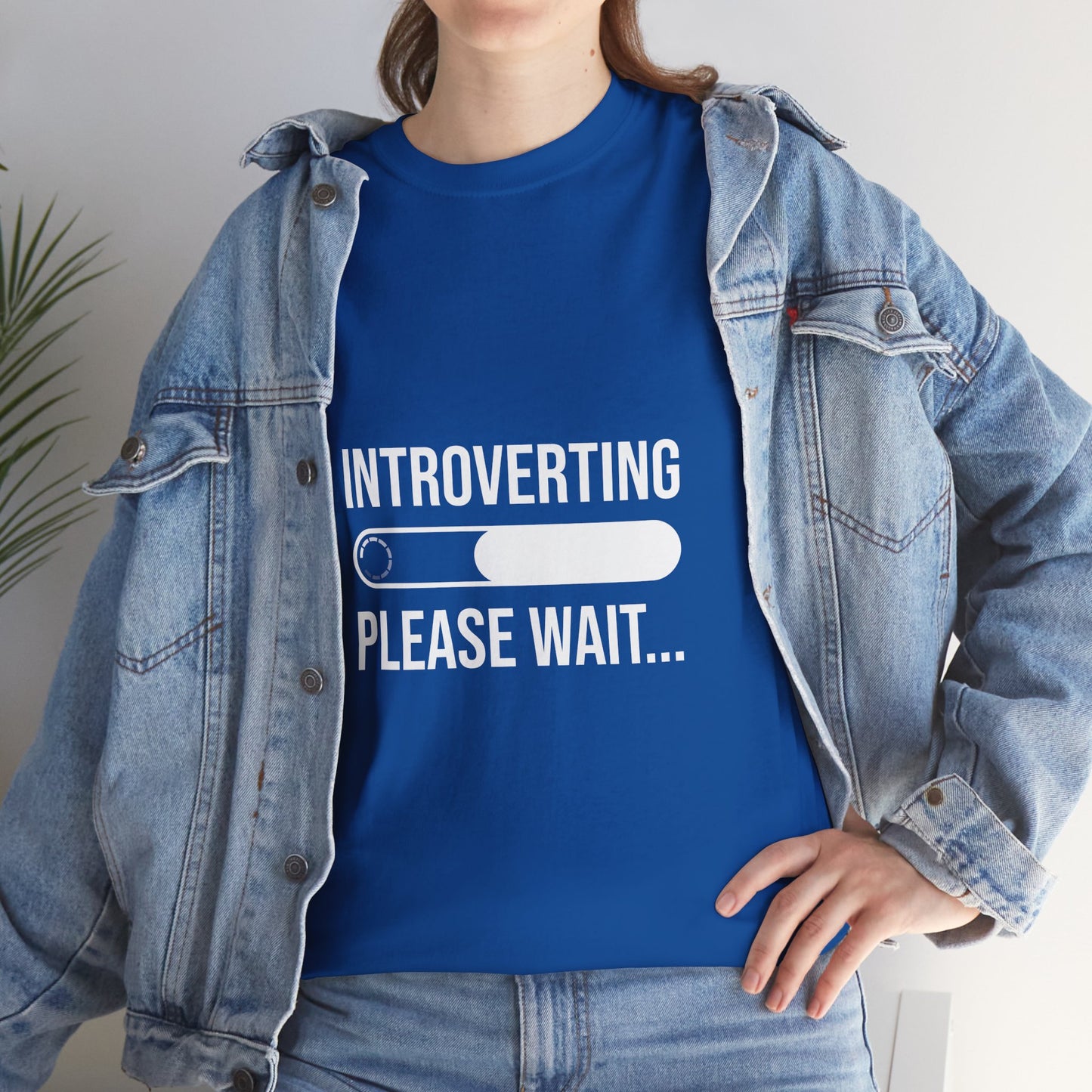 Introverting Please Wait T-Shirt — Funny Introvert Loading Tee