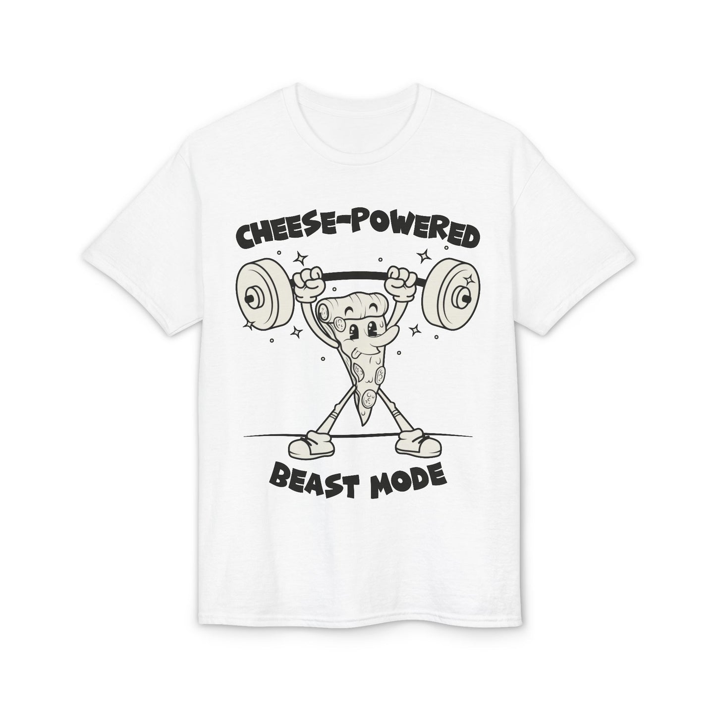 Cheese Powered Beast Mode T-Shirt — Funny Food Lover Gym Tee