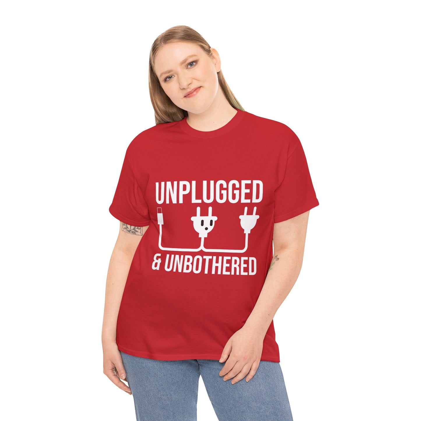 Relax Mode Tee — "Unplugged and Unbothered" Minimalist Calm T-Shirt