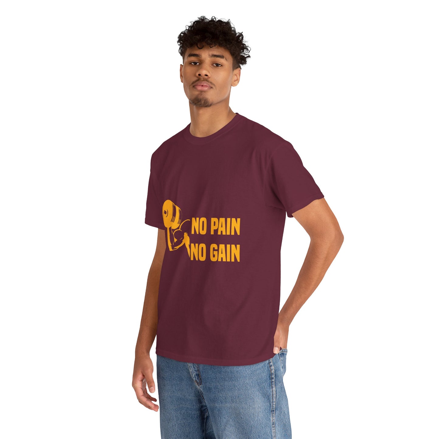 No Pain No Gain Motivational Fitness Tee