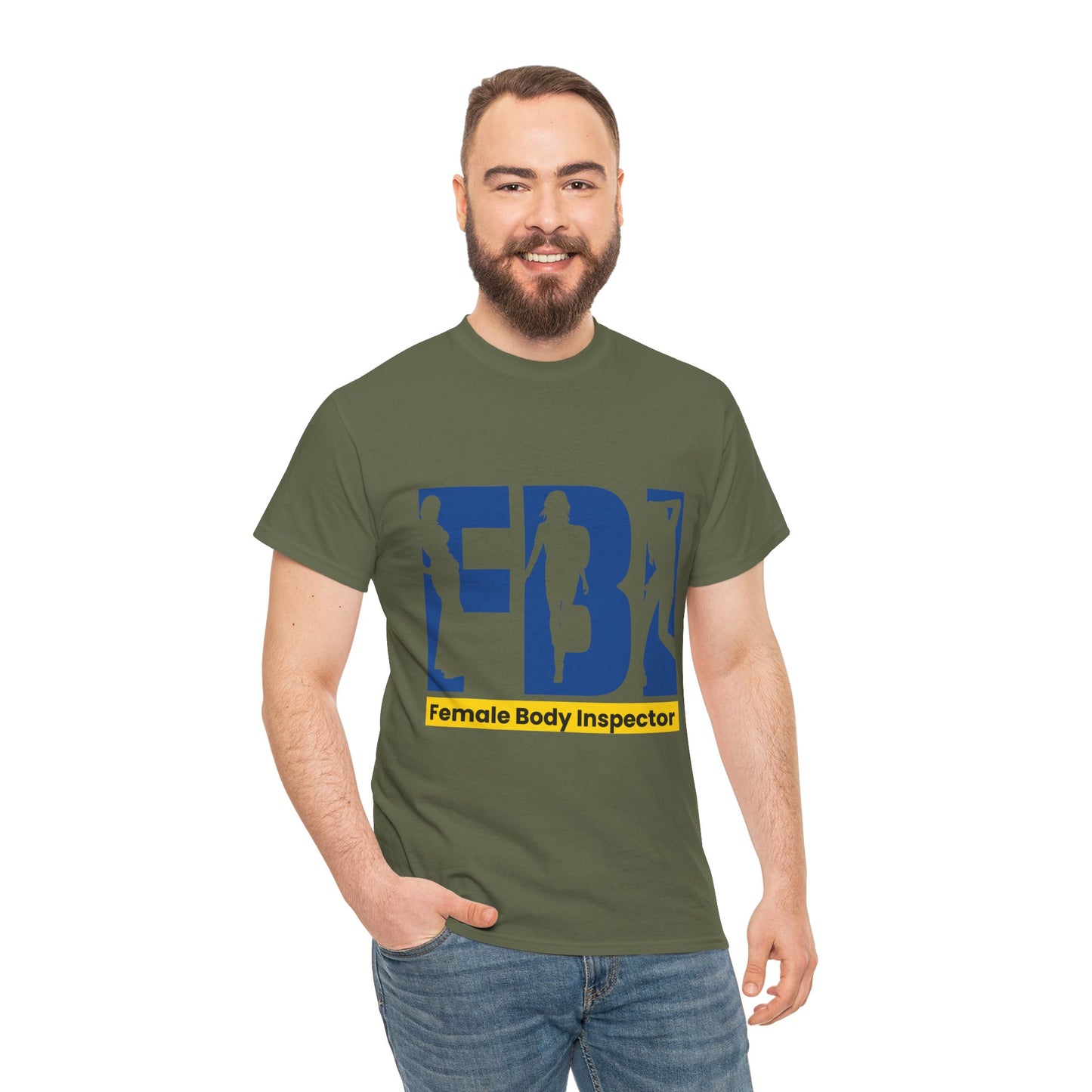 FBI Female Body Inspector Funny Graphic T-Shirt — Adult Humor Tee