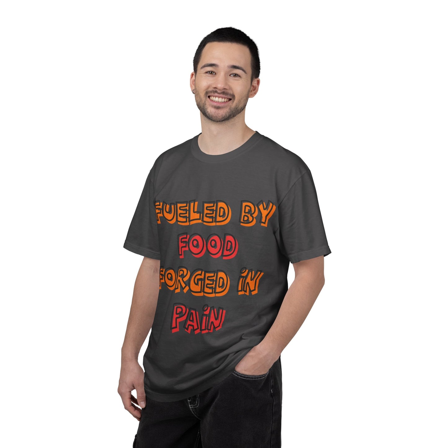 Fueled by Food Forged in Pain Fitness Tee - Motivational Gym T-Shirt